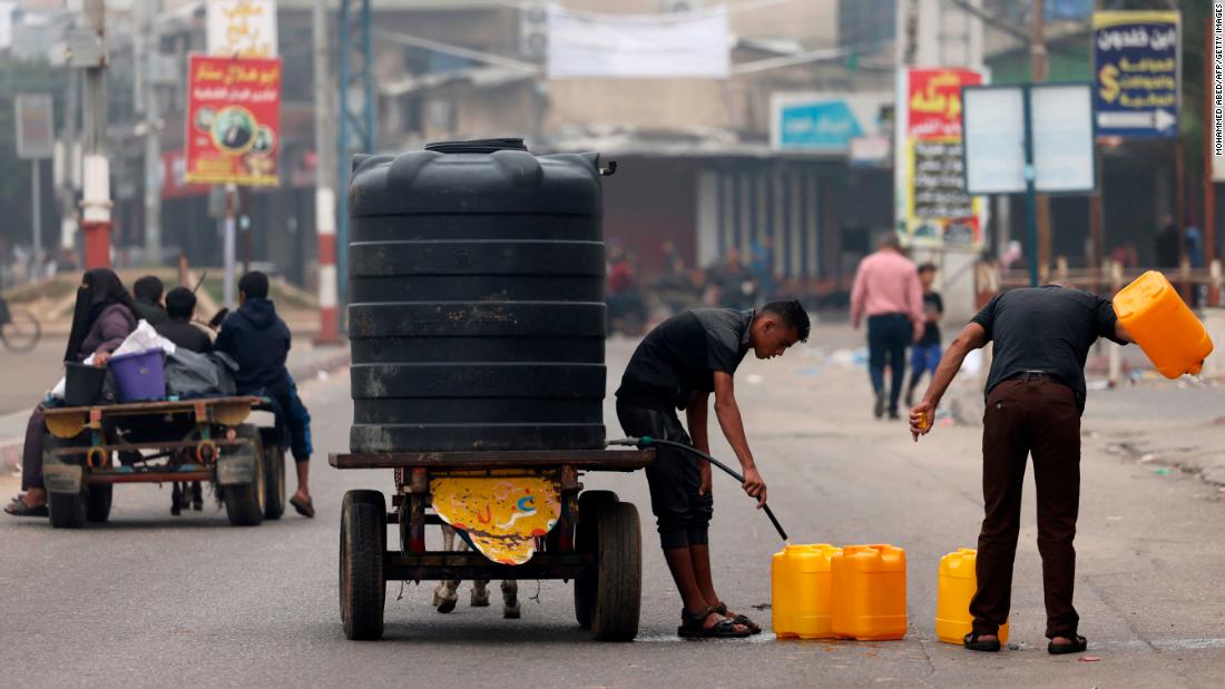 Gazans forced to drink dirty, salty water as the fuel needed to run water systems runs out CNN.com – RSS Channel