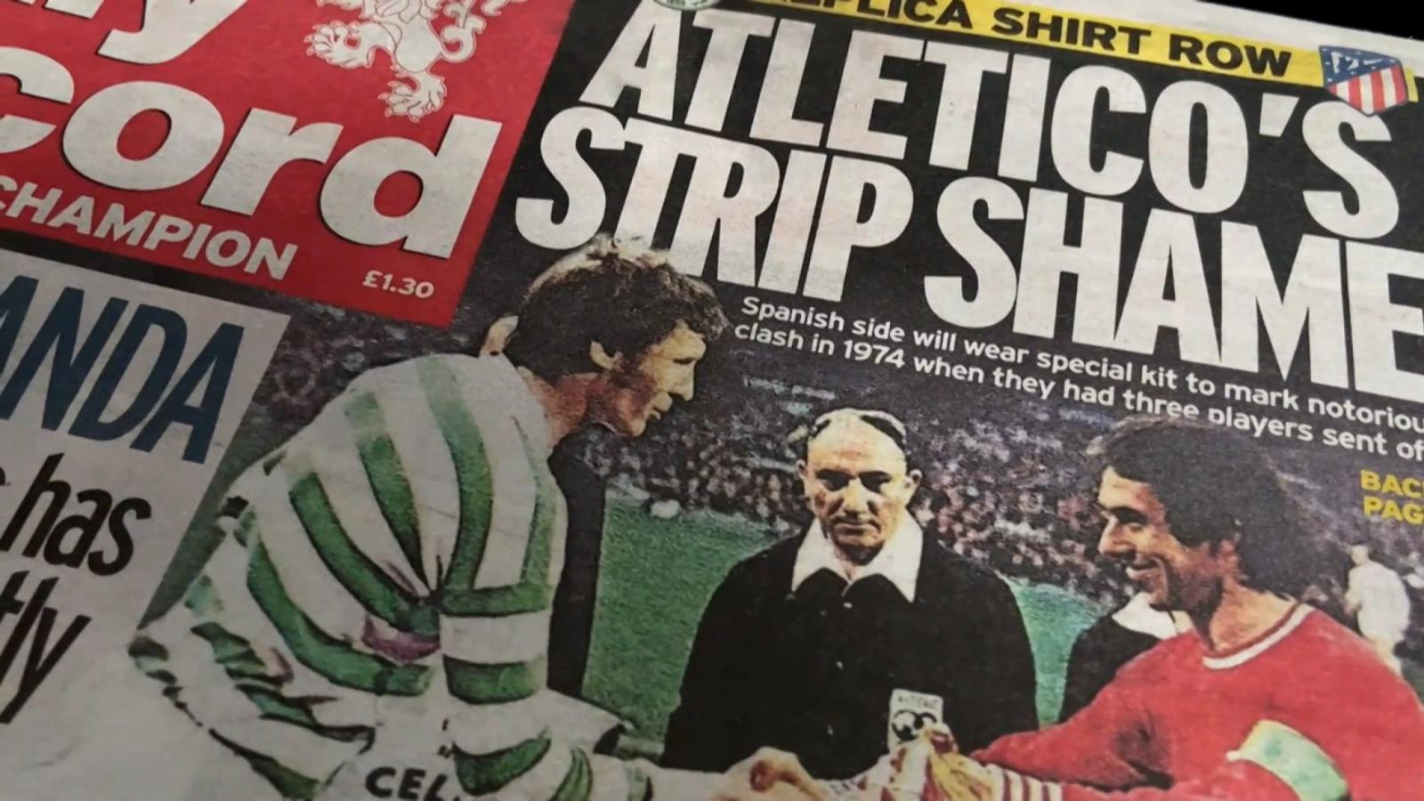 El Atlético volverá a jugar con una camiseta totalmente roja 50 años  después ante el Celtic
