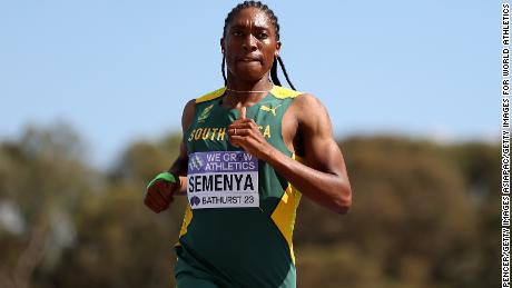 BATHURST, AUSTRALIA - FEBRUARY 18: Caster Semenya of Team South Africa competes in the Mixed Relay race during the 2023 World Cross Country Championships at Mount Panorama on February 18, 2023 in Bathurst, Australia. (Photo by Cameron Spencer/Getty Images for World Athletics )