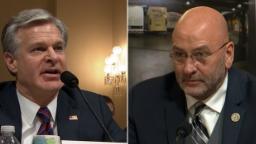 Watch: FBI director fires back after GOP lawmaker's wild rant 4 231116075222 wray higgins split 1116 hp video Watch: FBI director fires back after GOP lawmaker's wild rant