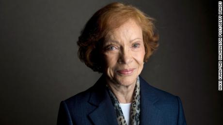 Former U.S. First Lady Rosalynn Carter poses for a portrait  in New York City, New York, on Friday, September 23, 2011. Carter was among nearly  a dozen current and former first ladies who gathered to explore ways to grow their leadership roles as part of RAND African First Ladies Initiative.