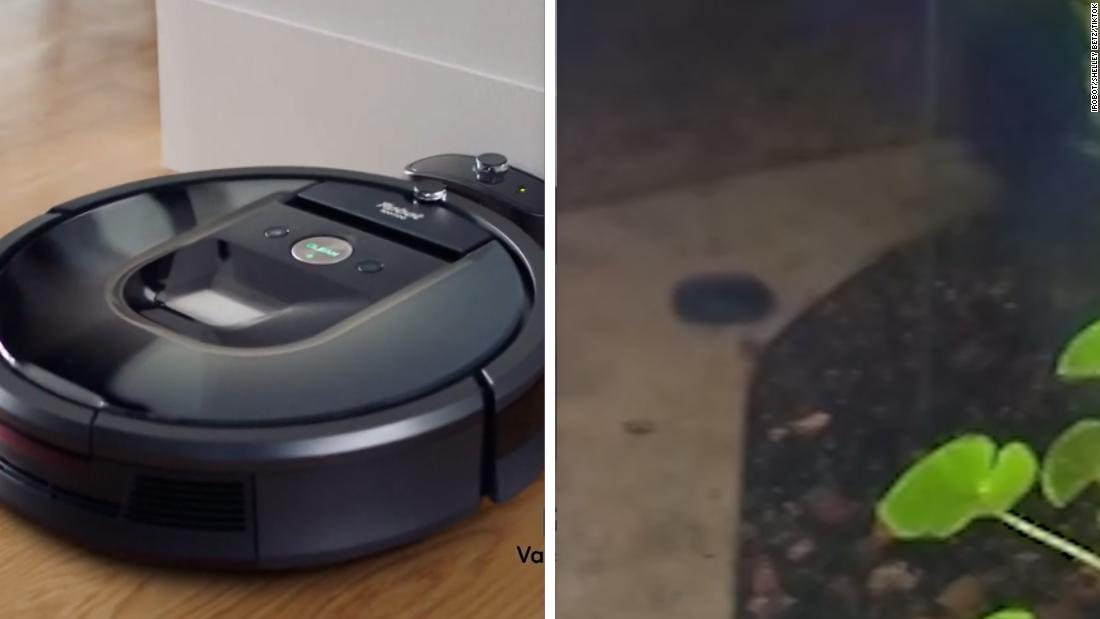Doorbell camera captures robot vacuum's escape