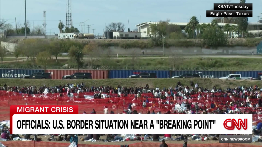 U.S. officials say migrant crisis at southern border near a "breaking point"