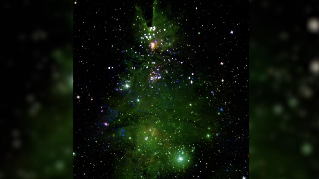 Video: NASA captures 'Christmas Tree cluster' of stars shining in space