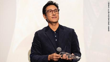 Actor Lee Sun Kyun receives the award for &quot;Excellent Achievement in Film&quot; during the introduction of the &quot;Killing Romance&quot; Midwest premiere at AMC New City 14 on October 07, 2023 in Chicago, Illinois. 