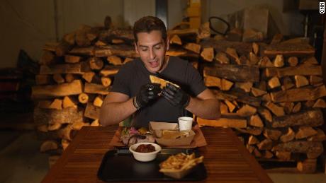 Food vlogger Alex Augusti, also known as Just Food DXB.