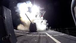 240203183622 tomahawk missle launch destroyer centcom hp video Video: See CENTCOM images of F-18 taking off from aircraft carrier
