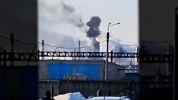 240329020445 russia oil refinery strike ukraine vpx hp video Video appears to show Ukrainian drone strike on Russian oil refinery