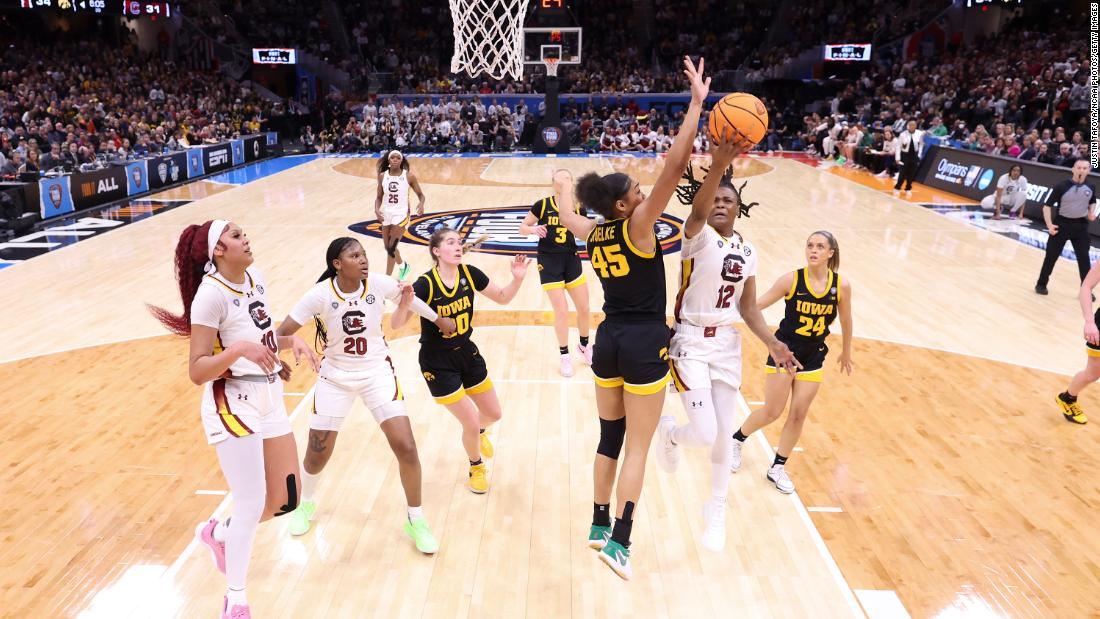 Fulwiley attempts a layup.