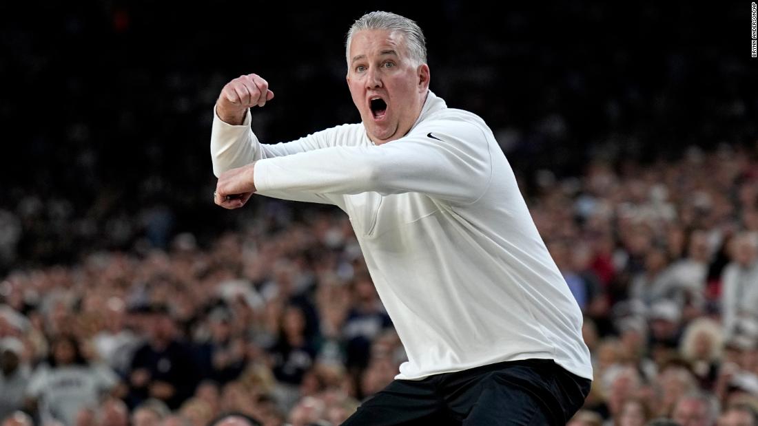 Purdue head coach Matt Painter yells during the first half.