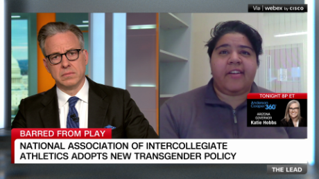 The Lead Katie Barnes NAIA Transgender Female Athletes Sports Participation Ban Jake Tapper _00011004.png