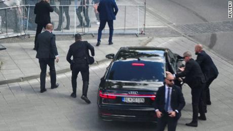 Video shows Slovakia&#39;s Prime Minister bundled into car after being shot