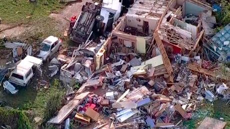 See dramatic aerials of severe weather damage in Texas