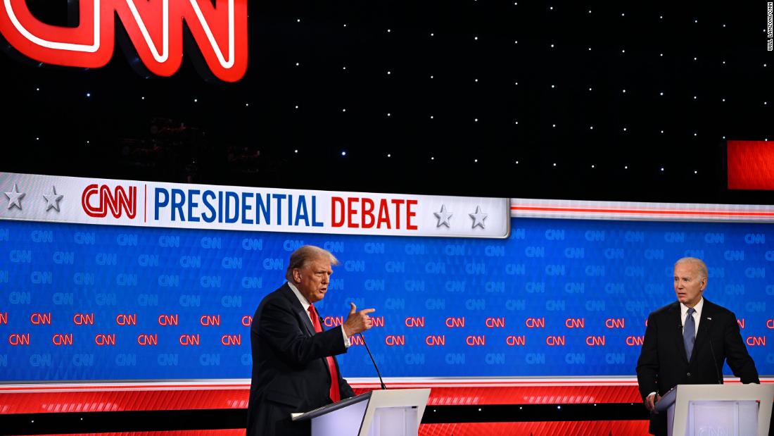 Trump and Biden take part in a &lt;a href=&quot;http://www.cnn.com/2024/06/27/politics/gallery/photos-cnn-debate-biden-trump/index.html&quot; target=&quot;_blank&quot;&gt;CNN presidential debate&lt;/a&gt; in June 2024. It was the first time in history that a sitting US president faced a former president in a debate. Biden&#39;s poor performance later led to him &lt;a href=&quot;https://www.cnn.com/2024/07/21/politics/inside-bidens-exit-from-2024-race/index.html&quot; target=&quot;_blank&quot;&gt;withdrawing from the race&lt;/a&gt;.